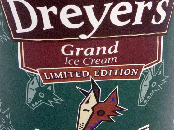 Dreyers Grand Ice Cream - Phoenix Coyotes Slapshot Sensation Package Design